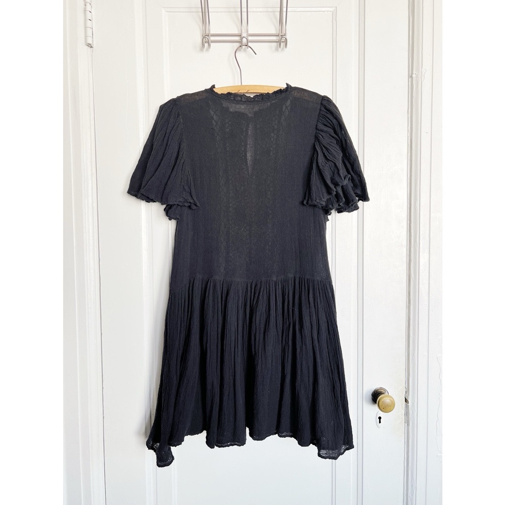 Jen’s Pirate Booty • Trickster Mini Dress in Black cotton gauze crochet lace - Picture 11 of 12
